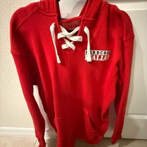 Red Hardcore Italian Jersey Hoodie